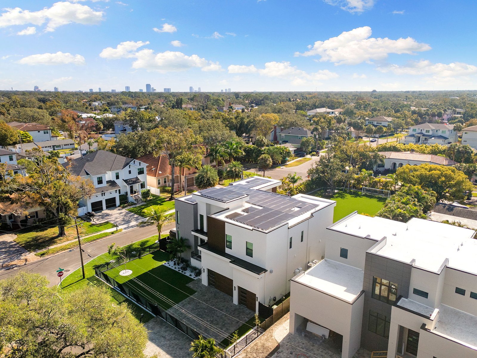 Aerial view at a Crescent home on W Platt St, Beach Park