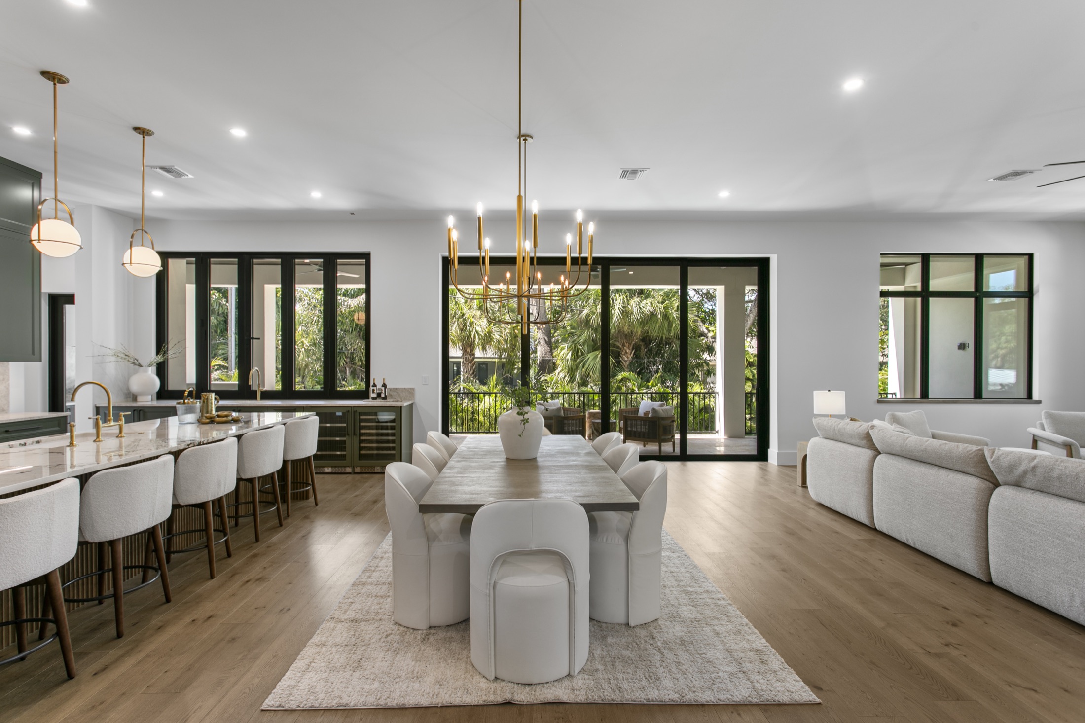 Kitchen and dining at a Crescent home on S Barbara Ln, Beach Park