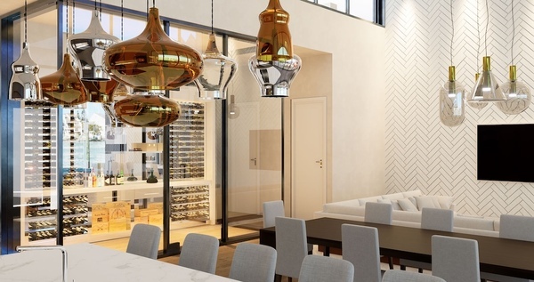 Kitchen-counter-dining-and-wine-wall-1